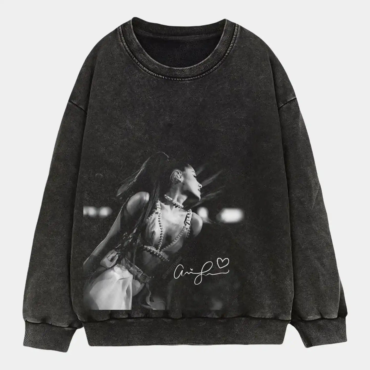 Ariana Grande B&W street Wear