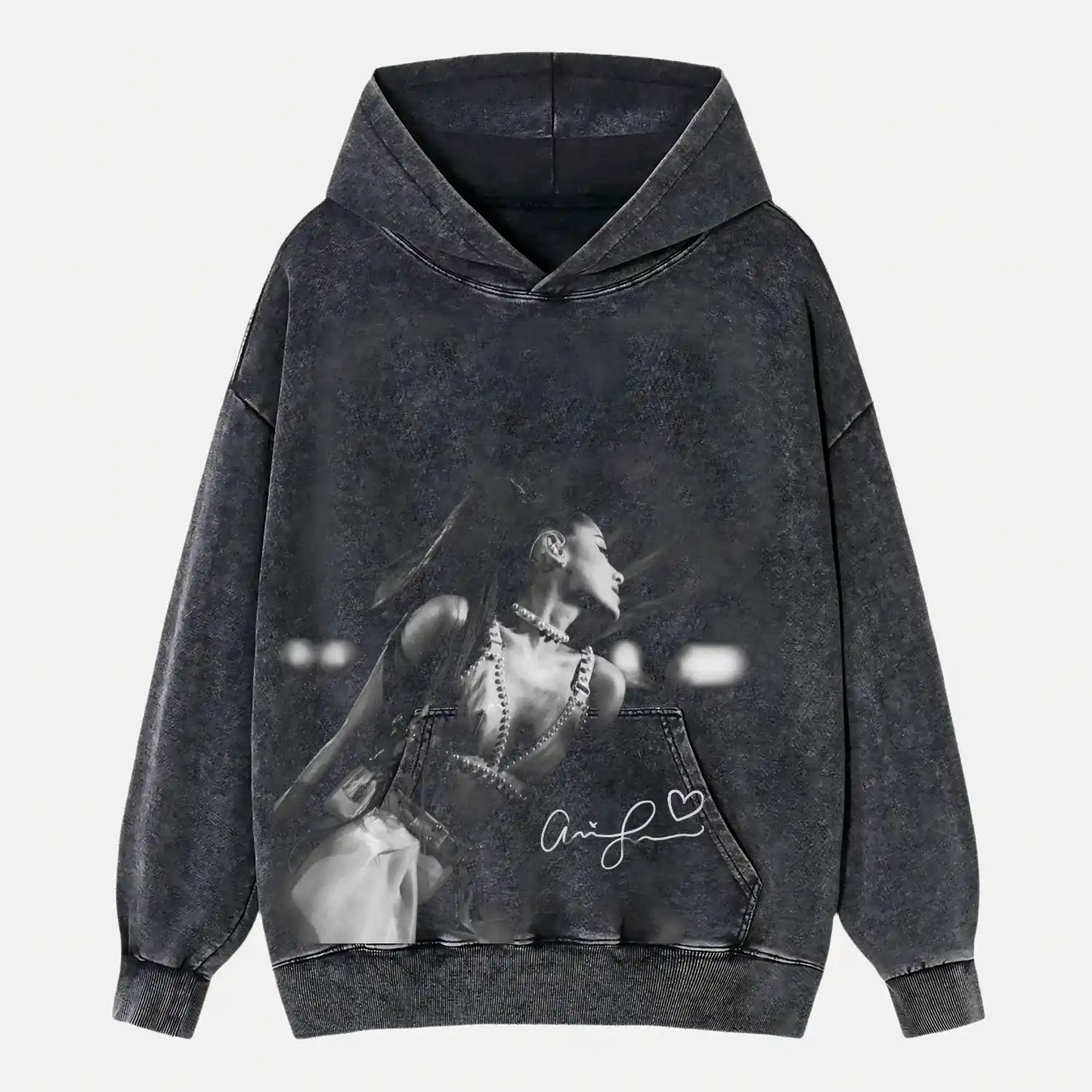 Ariana Grande B&W street Wear