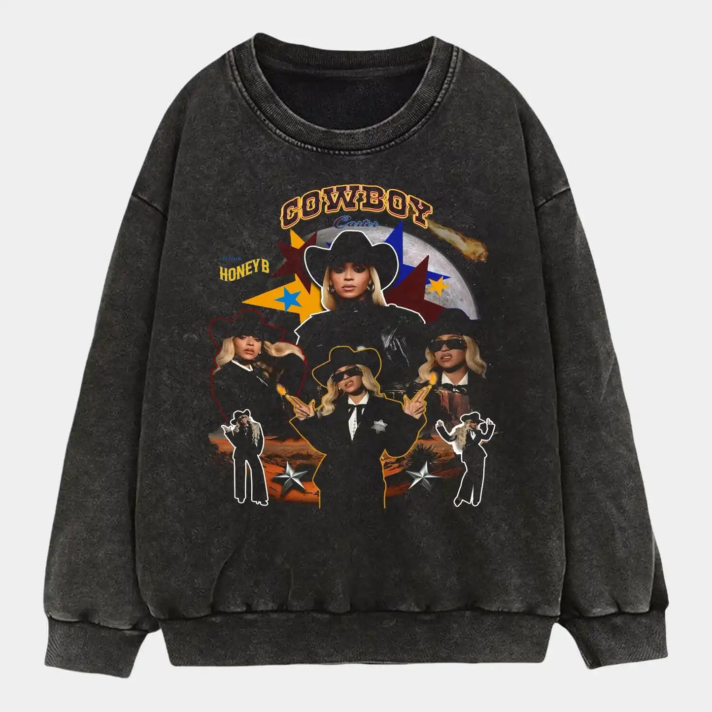 Beyonce black cowboy wear