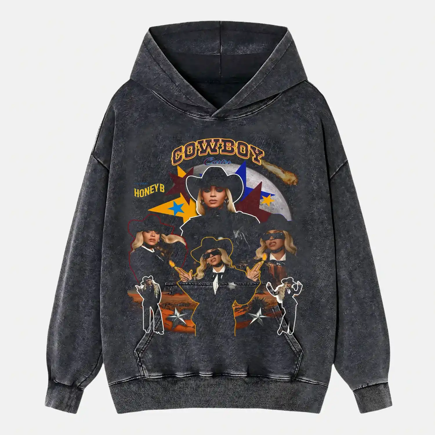 Beyonce black cowboy wear