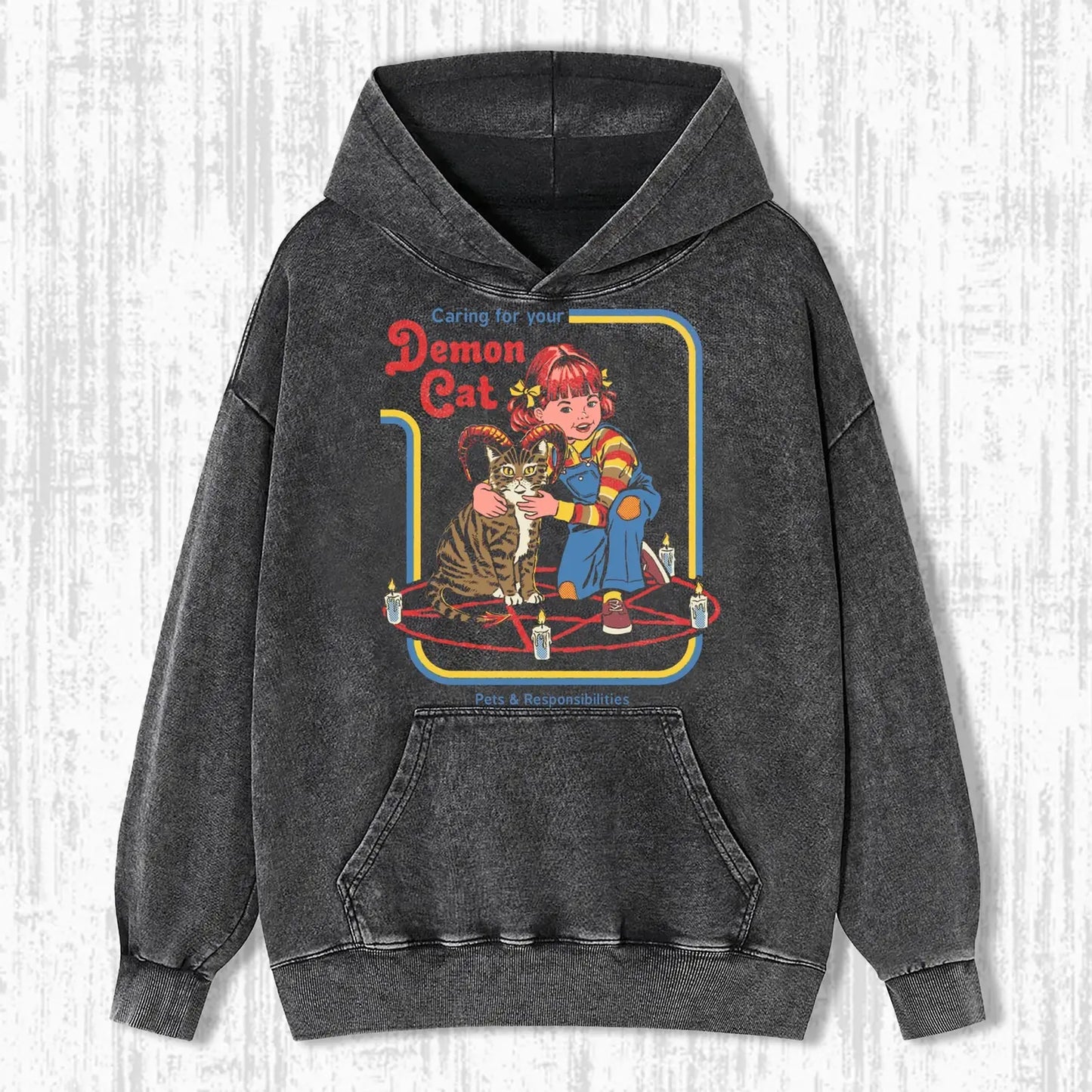 CARING FOR YOUR DEMON CAT T-SHIRT