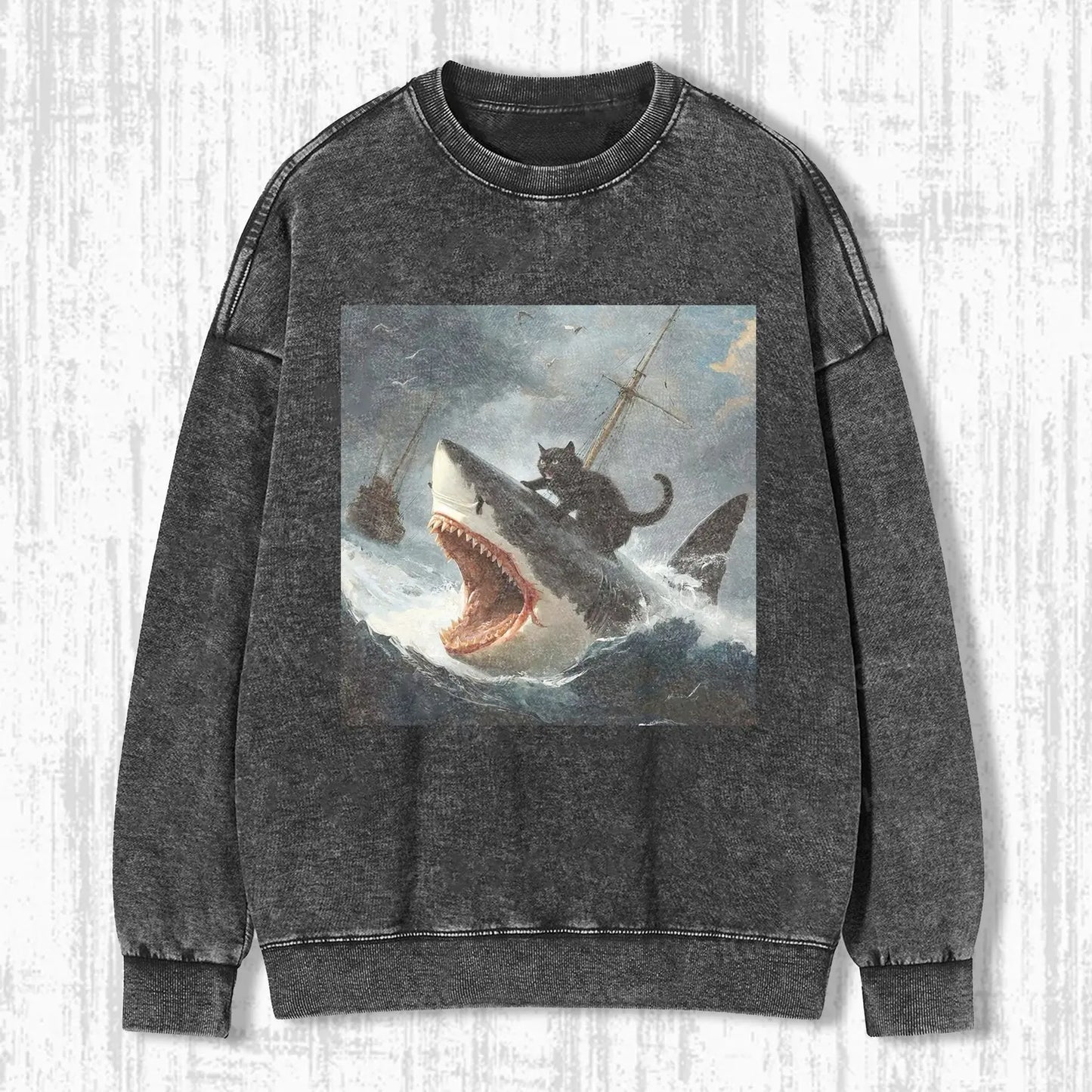 FAT CAT VS. SHARK T-SHIRT