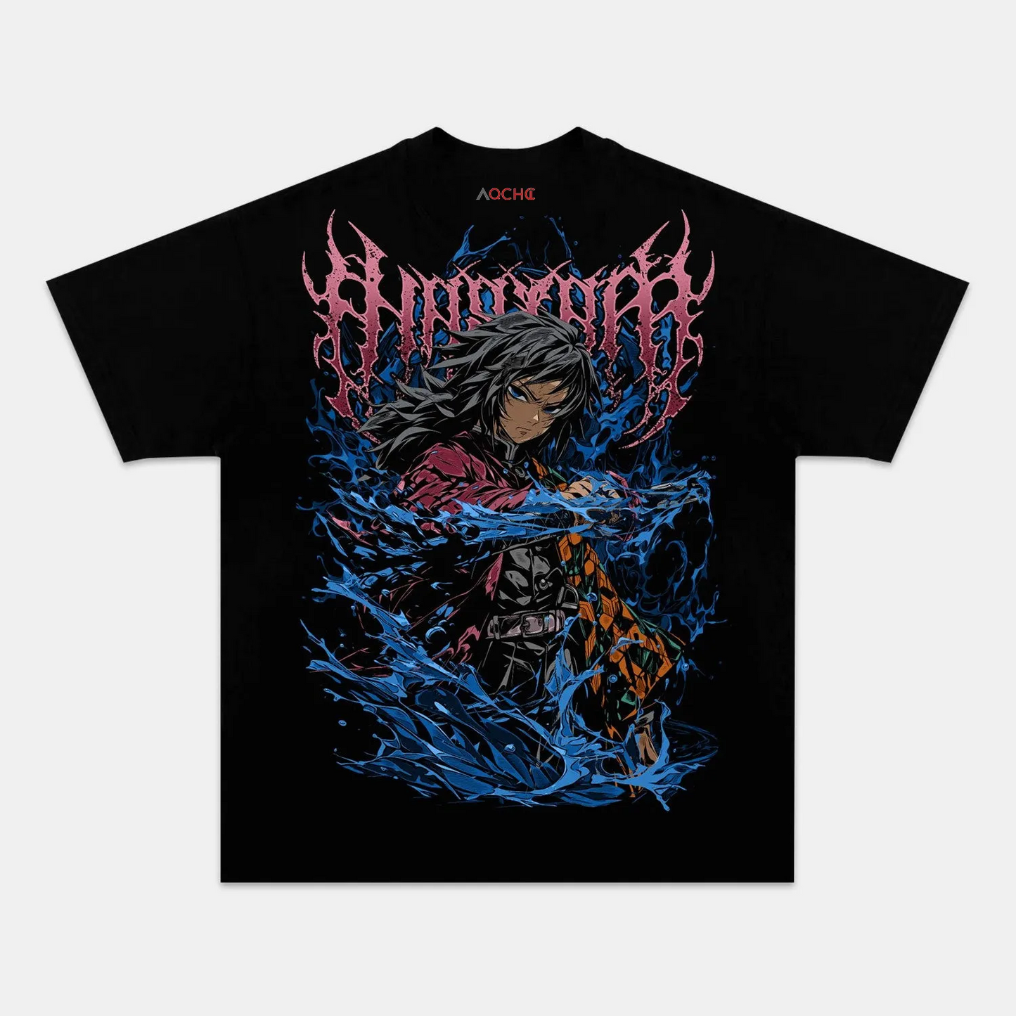 GIYU TOMIOKA UNISEX ANIME INSPIRED VINTAGE OVERSIZED TEE DEMON SLAYER