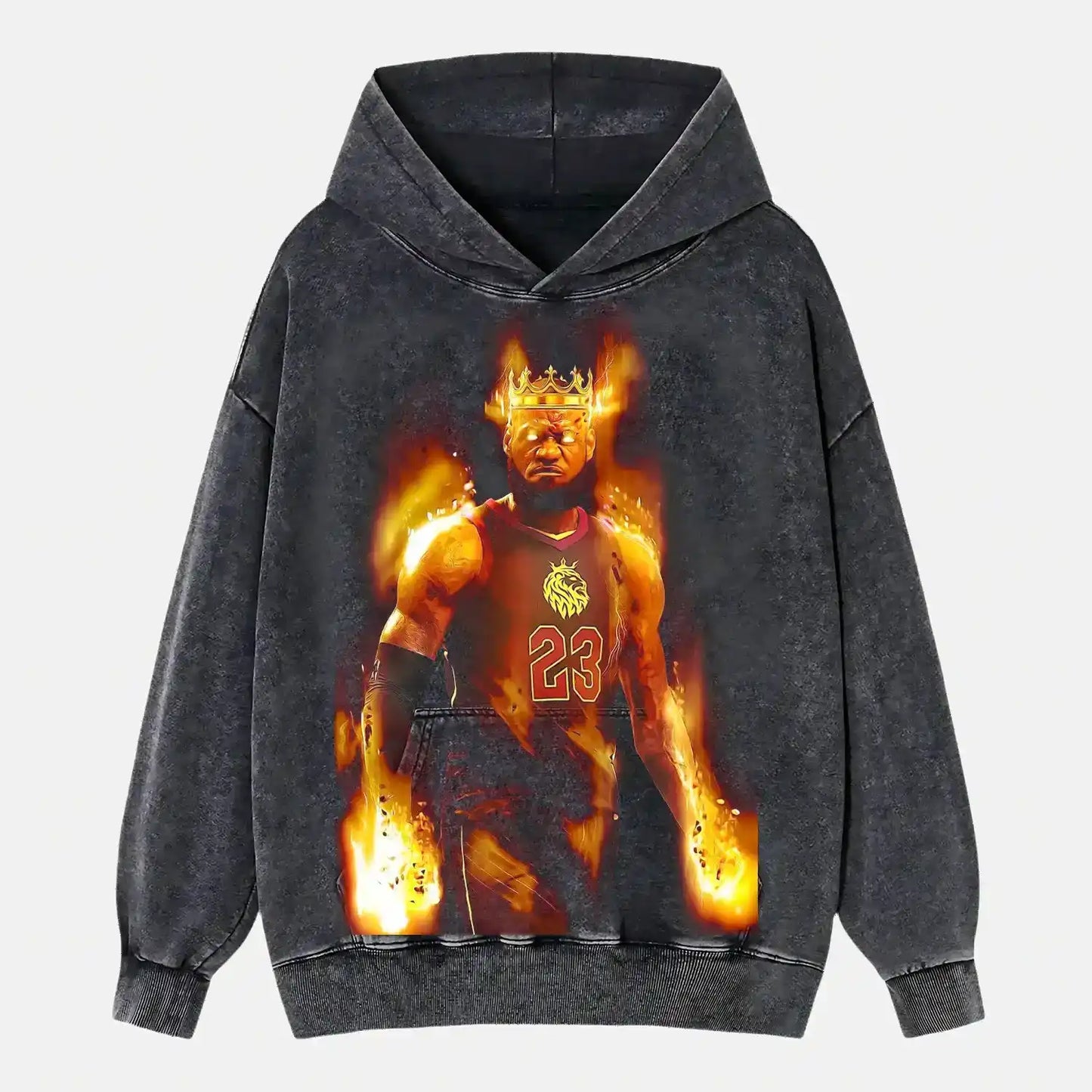 LeBron James in fire Wear