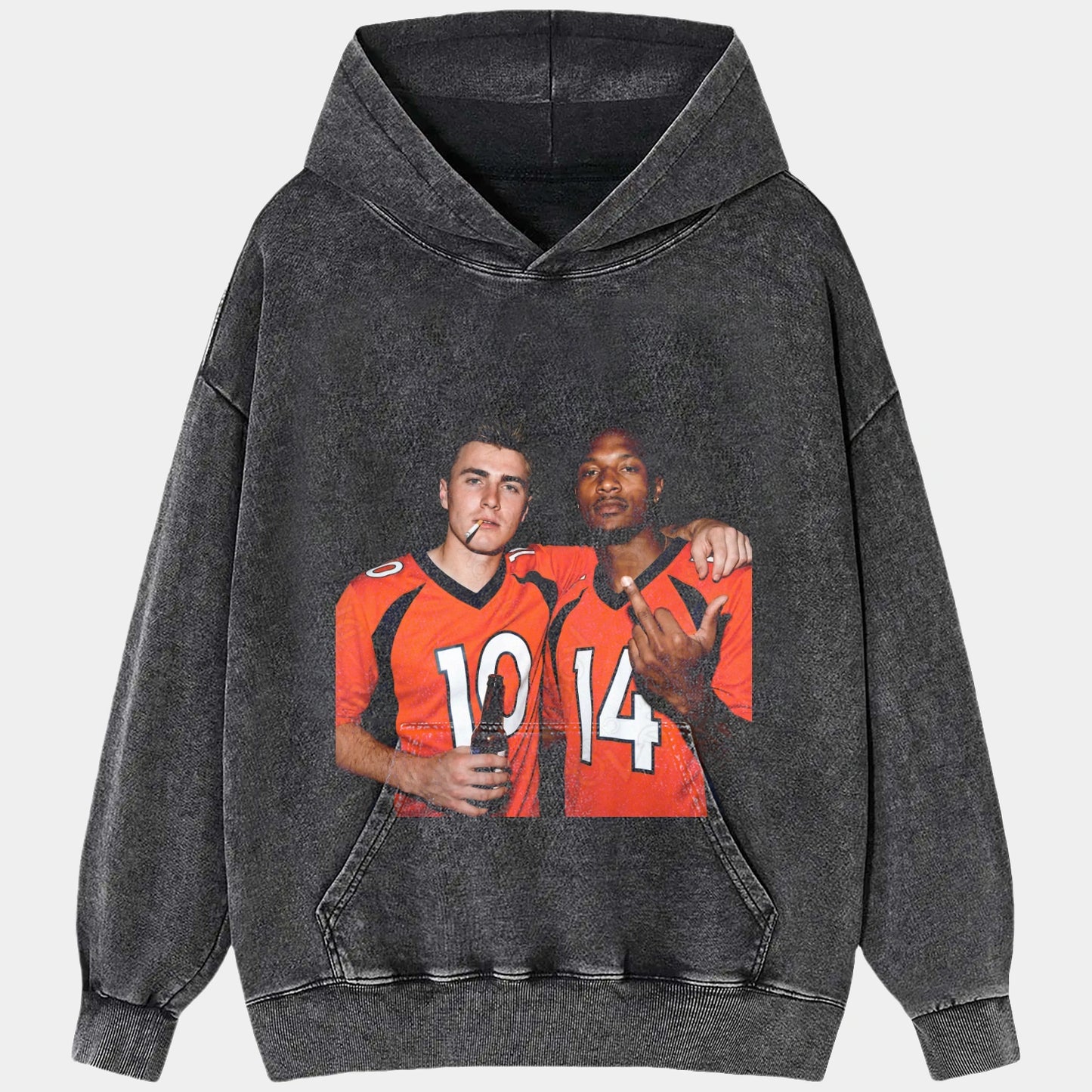 Bo Nix & Courtland Sutton Football Vintage T-shirt - AQCHIC