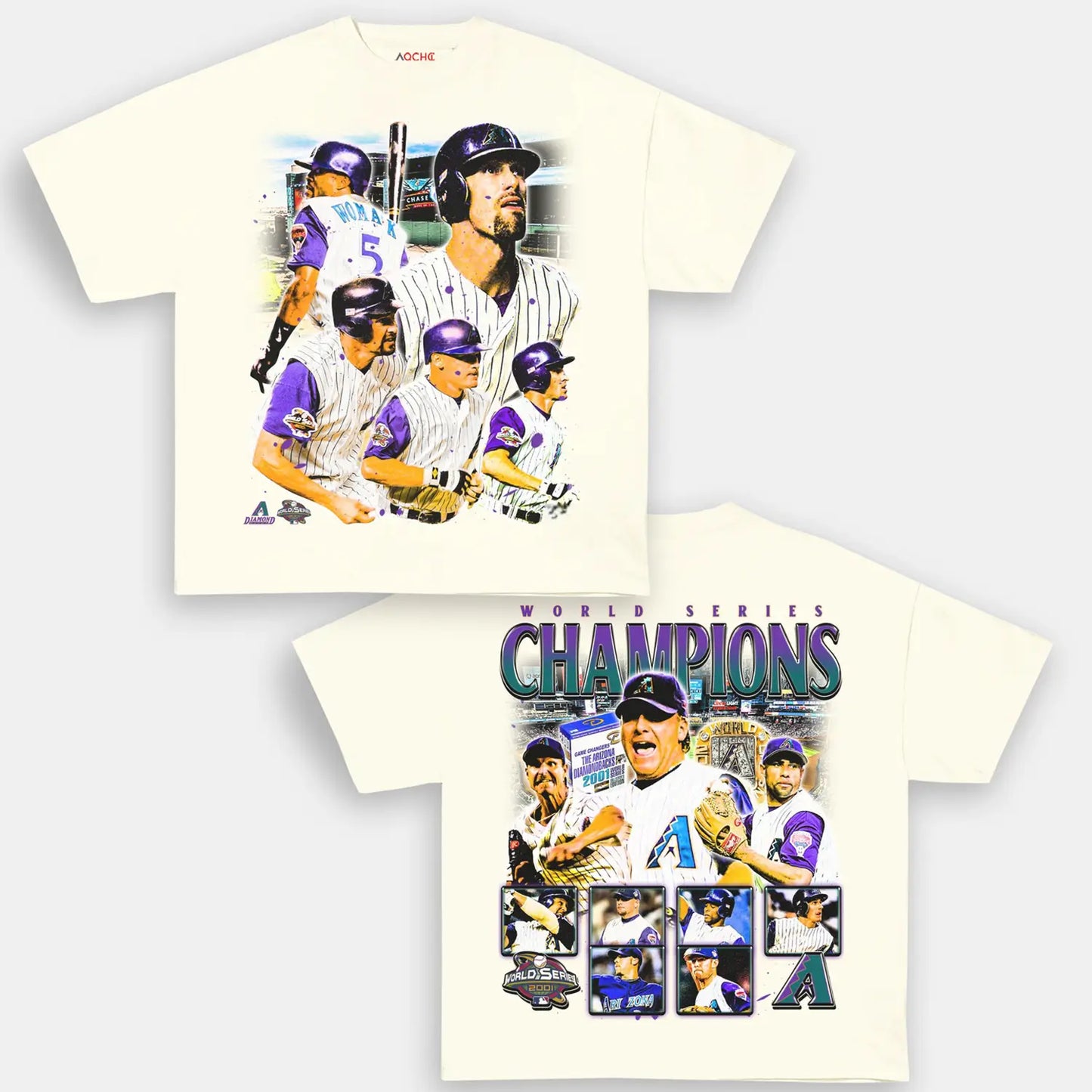 2001  WORLD SERIES CHAMPS  DIAMONDBACKS  TEE-[DS]