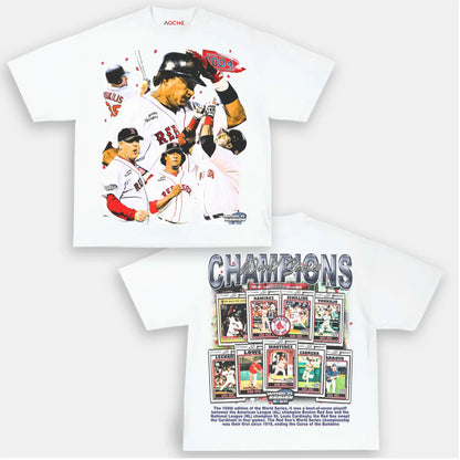 2004 WORLD SERIES CHAMPS - RED SOX TEE - [DS]