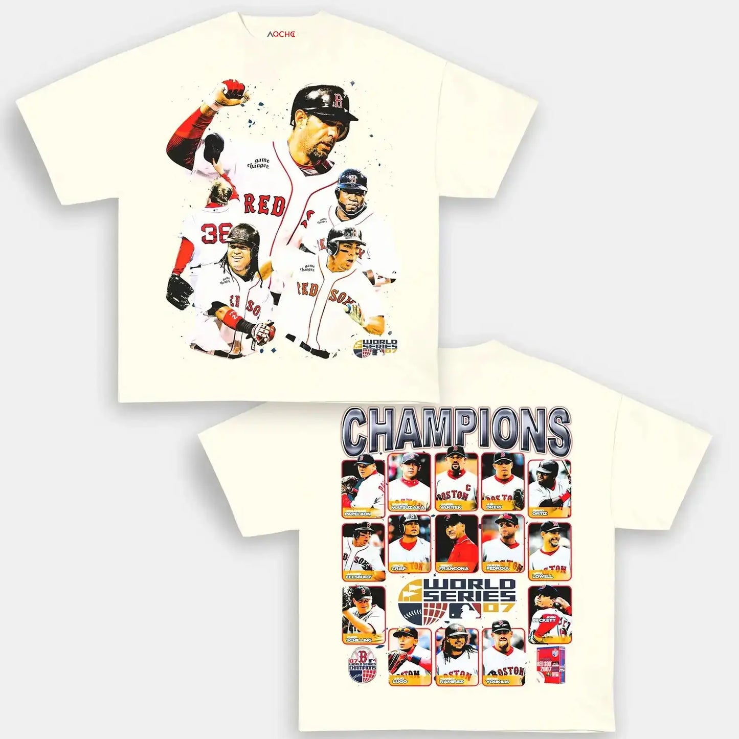 2007 WORLD SERIES CHAMPS - RED SOX TEE - [DS]