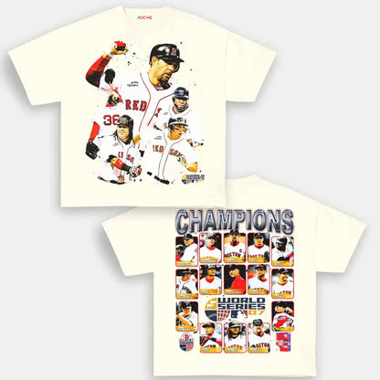 2007 WORLD SERIES CHAMPS - RED SOX TEE - [DS]