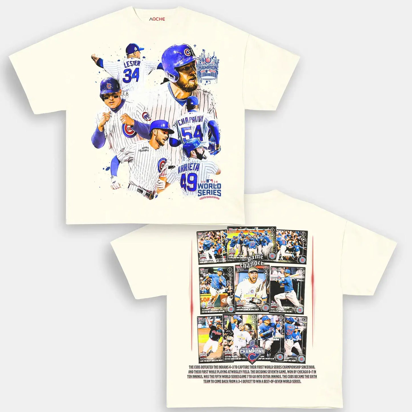 2016 WORLD SERIES CHAMPS - CUBS TEE - [DS]