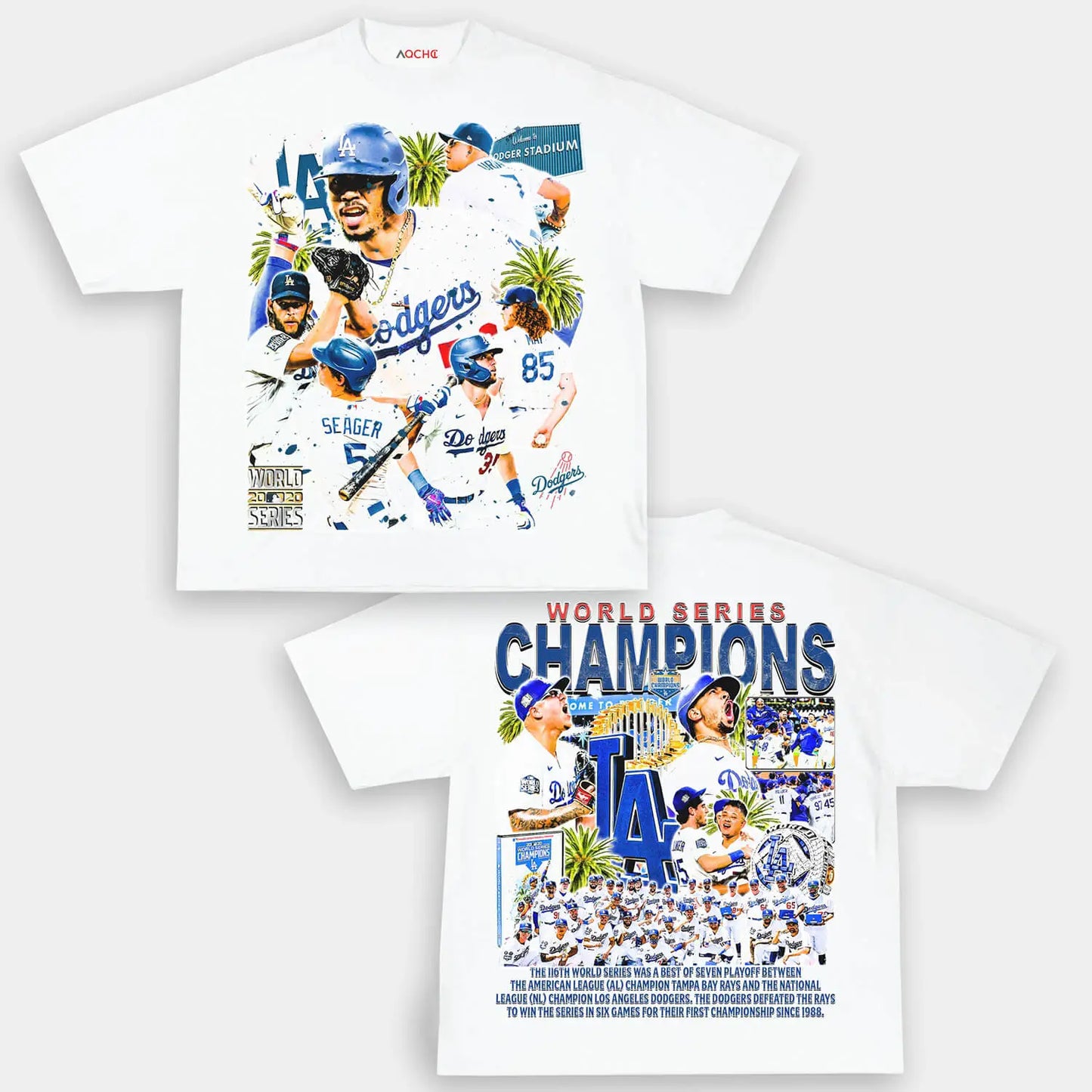 2020 WORLD SERIES CHAMPS - DODGERS TEE - [DS]