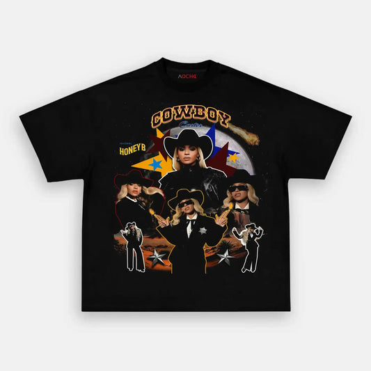 Beyonce black cowboy wear