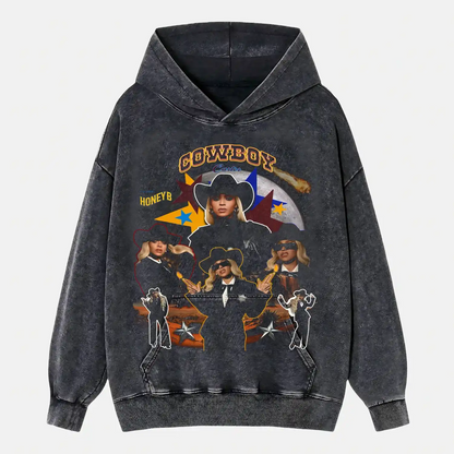 Beyonce black cowboy wear