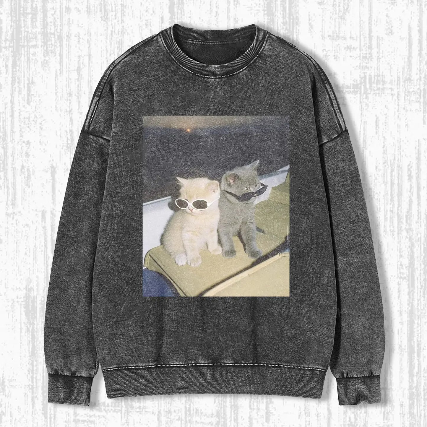 CAT  WITH SUNGLASSES HOODIE