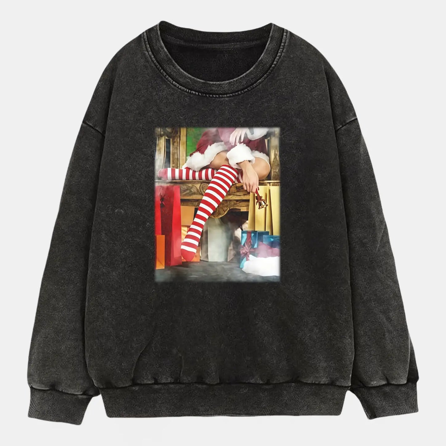 Christmas socks of red and white TEE