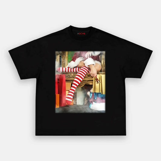 Christmas socks of red and white TEE