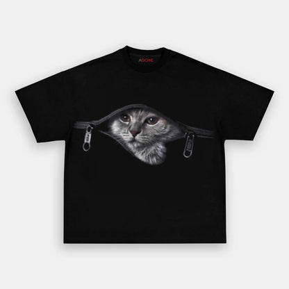 Cat In The Pocket Tee