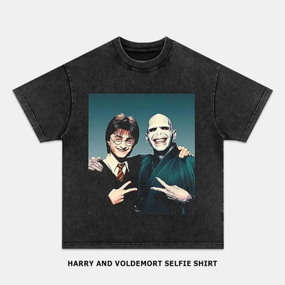 HARRY AND VOLDEMORT SELFIE SHIRT