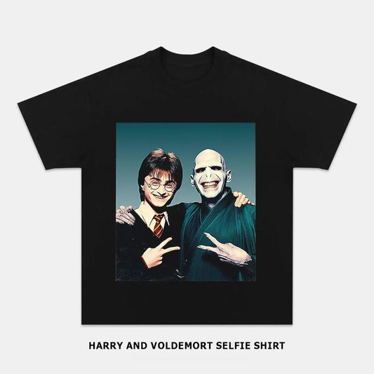 HARRY AND VOLDEMORT SELFIE SHIRT