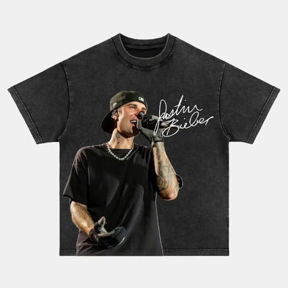JUSTIN BIEBER VINTAGE TEE 5.0