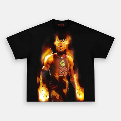 LeBron James in fire Wear