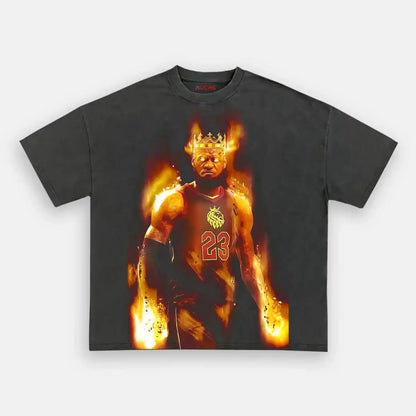 LeBron James in fire Wear