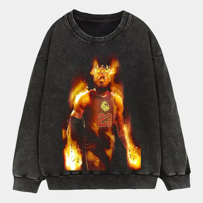 LeBron James in fire Wear