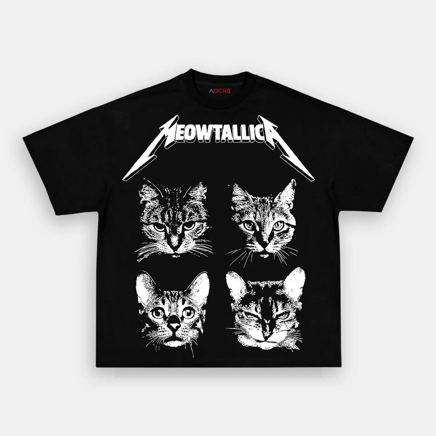 METAPHIZICA FOUR CAT HEAD TEE