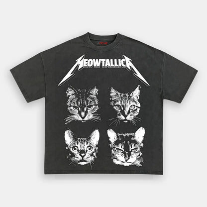 METAPHIZICA FOUR CAT HEAD TEE