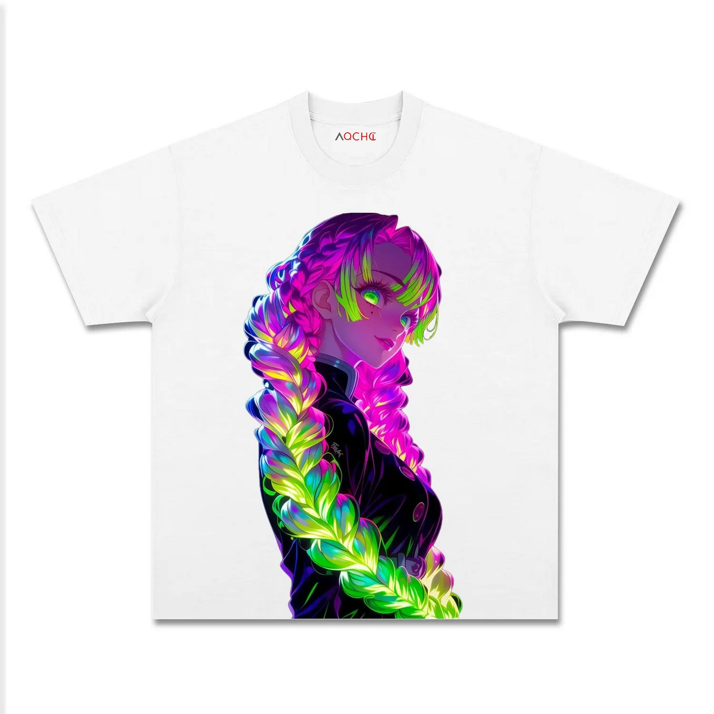 MITSURI KANROJI UNISEX ANIME INSPIRED VINTAGE TEE丨DEMON SLAYER-[FRONT] 1.0