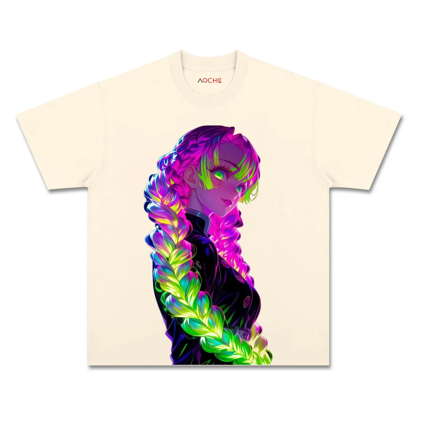 MITSURI KANROJI UNISEX ANIME INSPIRED VINTAGE TEE丨DEMON SLAYER-[FRONT] 1.0