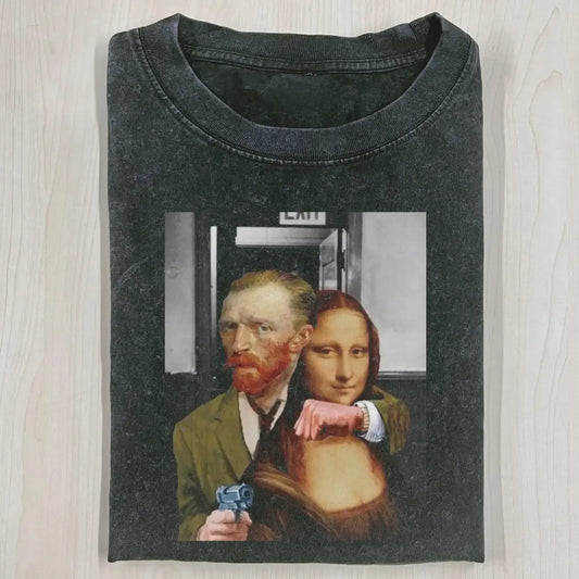 MONA LISA VAN GOGH HOSTAGE T-SHIRT