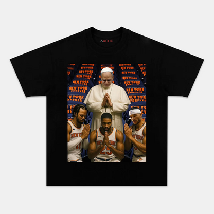 NEW POPE & New York Knicks TEE