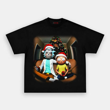RICK & MORTY ROBIN CHRISTMAS TEE