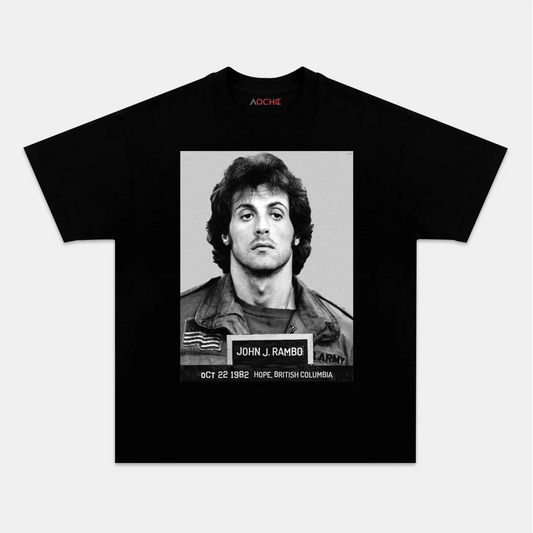 SYLVESTER STALLONE & FIRST BLOOD TEE