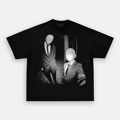 Slender Man & Saitama B&W WEAR