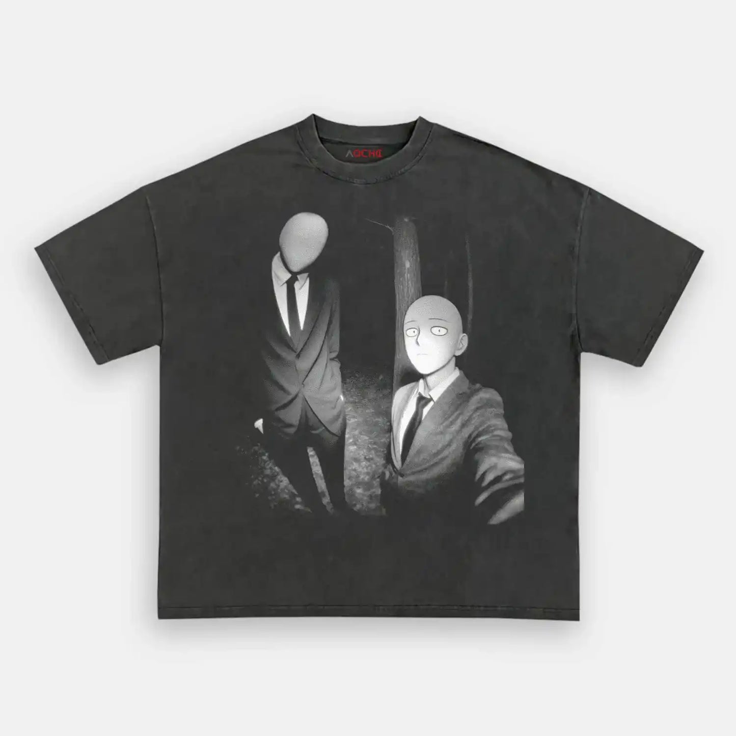 Slender Man & Saitama B&W WEAR