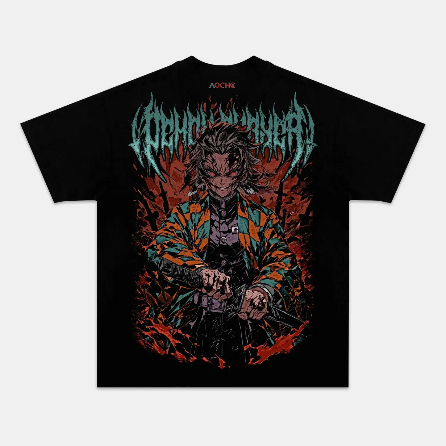 TANJIRO UNISEX ANIME INSPIRED VINTAGE TEE丨DEMON SLAYER-[BACK]