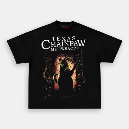 TEXAS CHAINPAW MEOWSACRE TEE