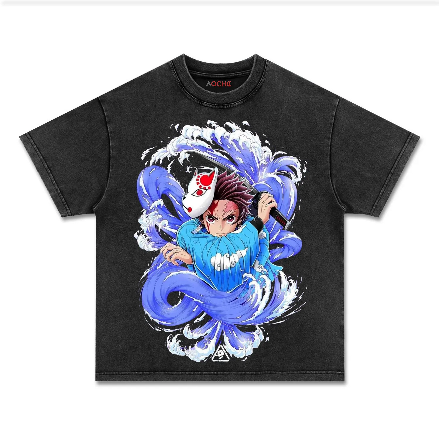 UNISEX ANIME INSPIRED VINTAGE TEE丨DEMON SLAYER-[FRONT] 1.0