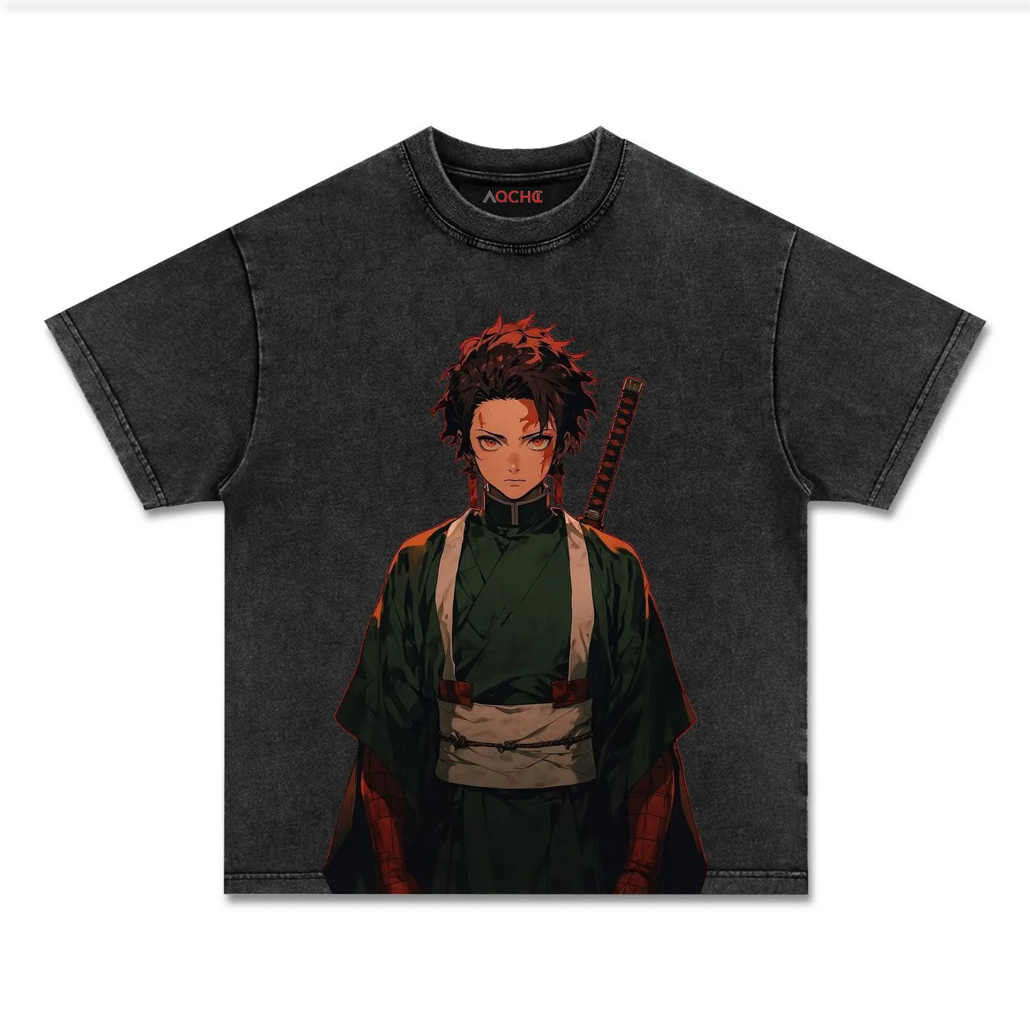UNISEX ANIME INSPIRED VINTAGE TEE丨DEMON SLAYER-[FRONT] 1.1