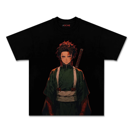 UNISEX ANIME INSPIRED VINTAGE TEE丨DEMON SLAYER-[FRONT] 1.1