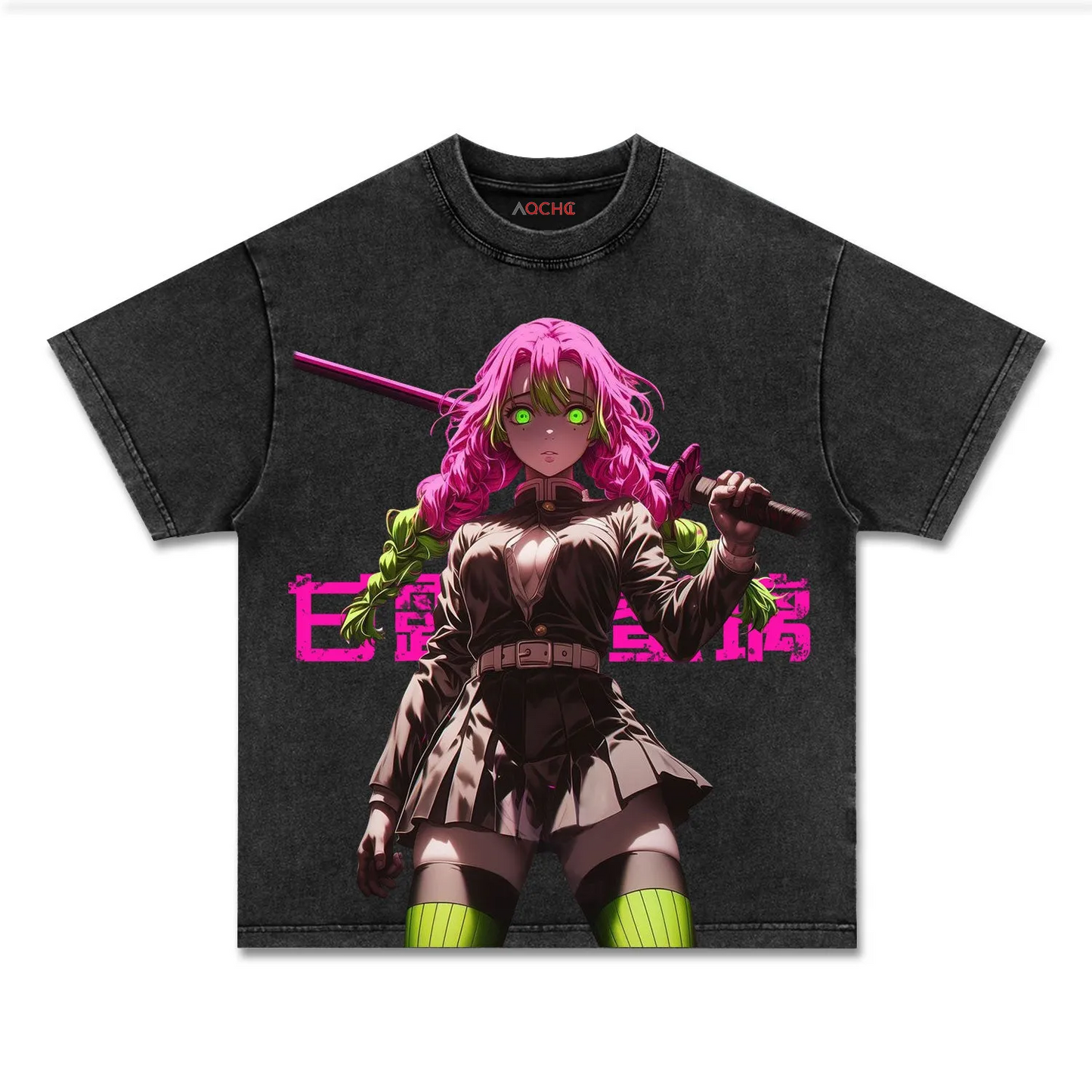UNISEX ANIME INSPIRED VINTAGE TEE丨DEMON SLAYER-[FRONT] 1.2