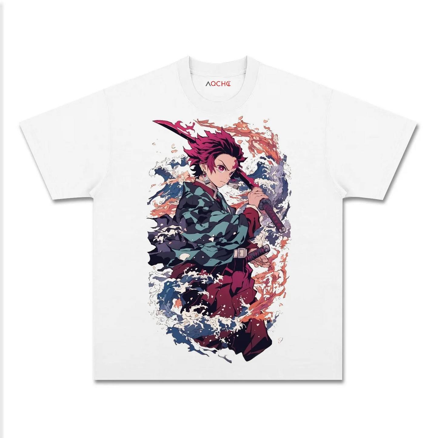 UNISEX ANIME INSPIRED VINTAGE TEE丨DEMON SLAYER-[FRONT] 1.3