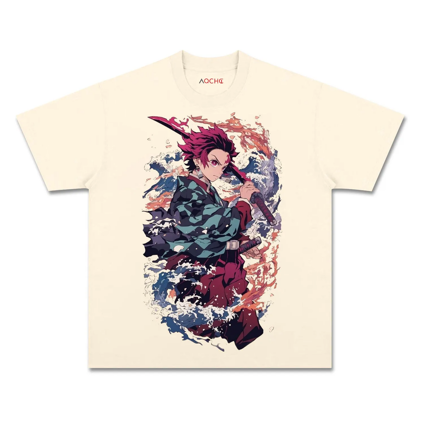UNISEX ANIME INSPIRED VINTAGE TEE丨DEMON SLAYER-[FRONT] 1.3
