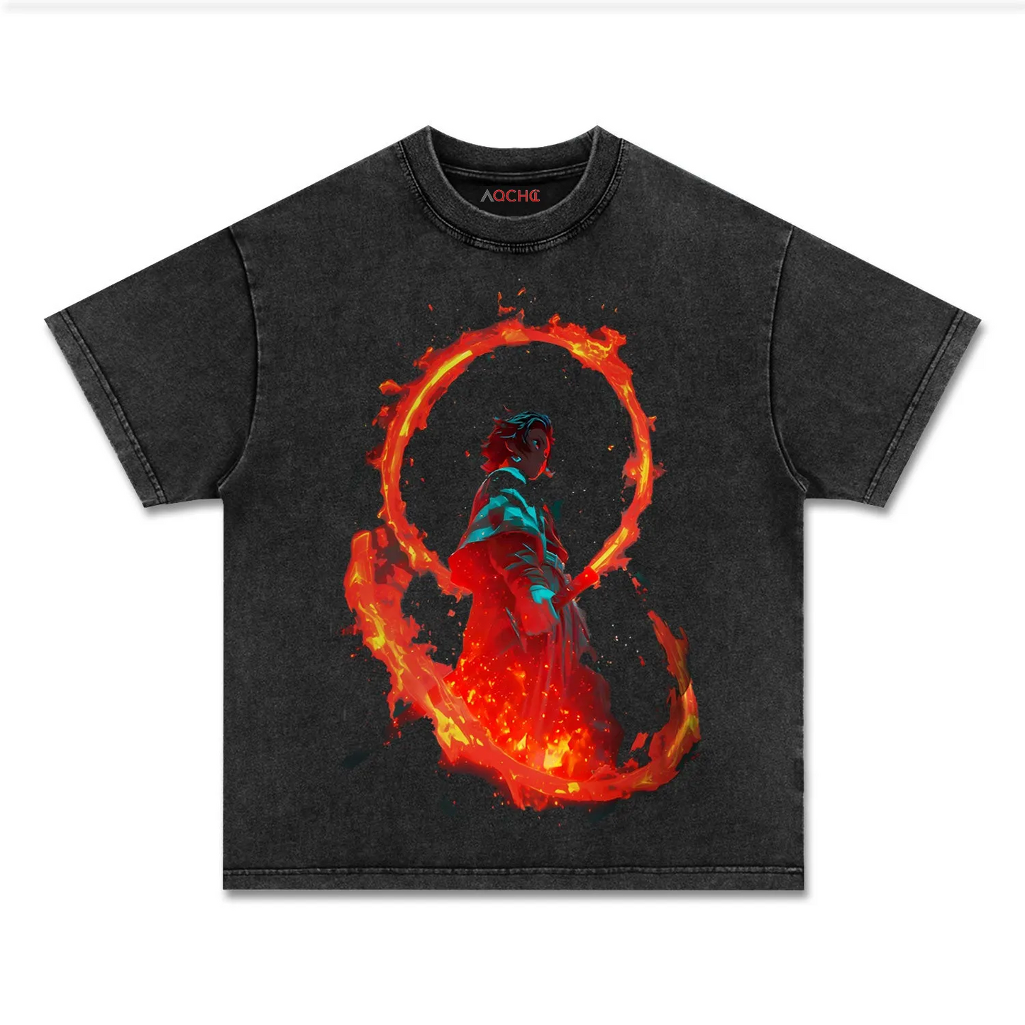 UNISEX ANIME INSPIRED VINTAGE TEE丨DEMON SLAYER-[FRONT] 1.4
