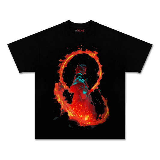 UNISEX ANIME INSPIRED VINTAGE TEE丨DEMON SLAYER-[FRONT] 1.4