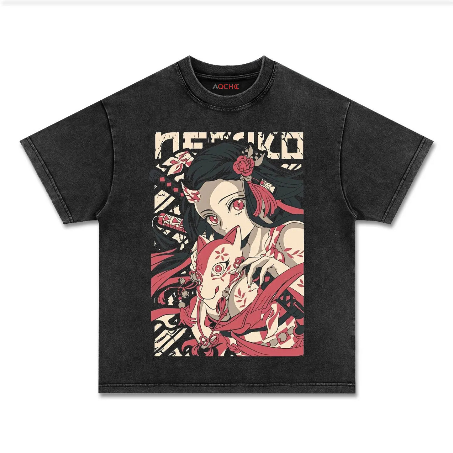 UNISEX ANIME INSPIRED VINTAGE TEE丨DEMON SLAYER-[FRONT]