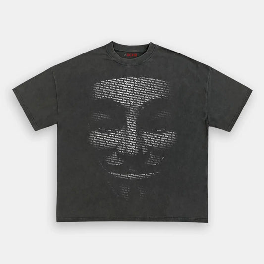 V FOR VENDETTA BIG FACE TEE