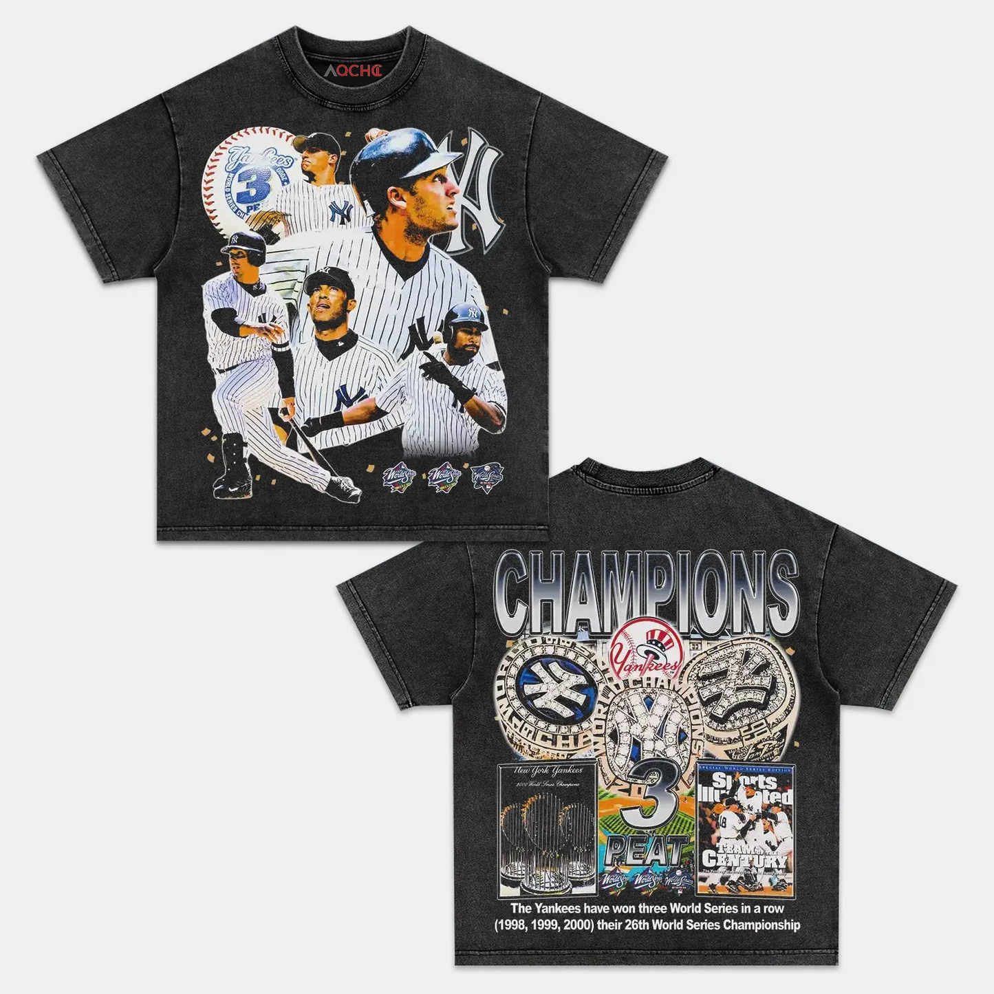 YANKEES 3 PEAT TEE 5.26
